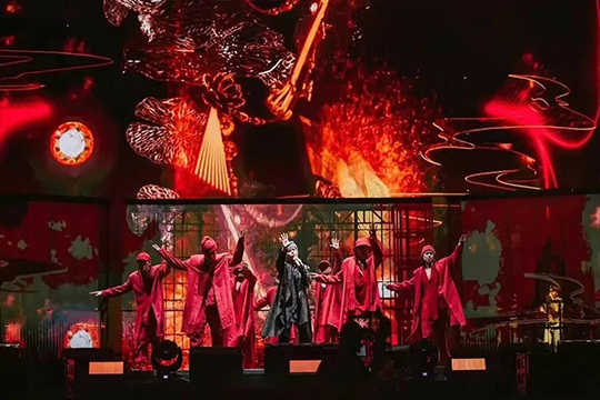 周杰伦新加坡演唱会，PG国际大屏闪耀全场！